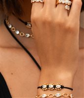Bracciale Rue des Mille Donna in Lega metallica Cubic Zirconia BR-039 M4 AU - BR-039 M4 AU